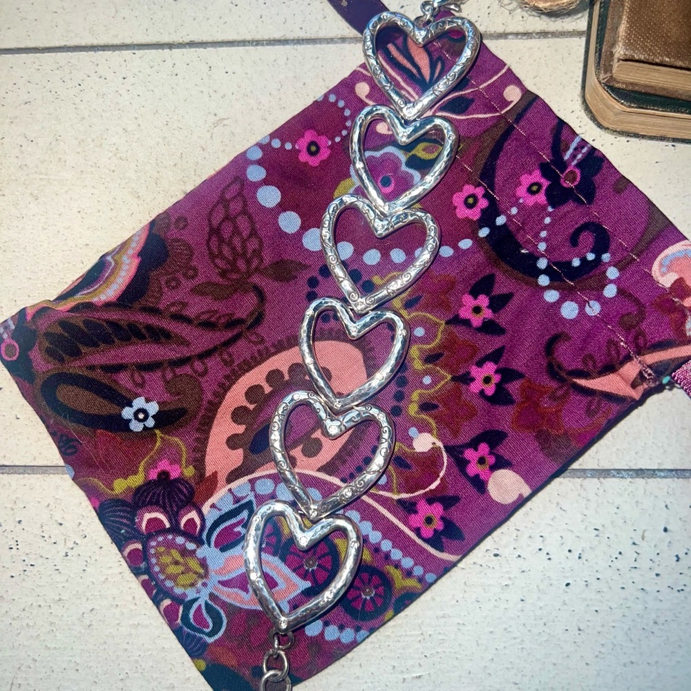 Brighton Sterling Silver Heart Bracelet